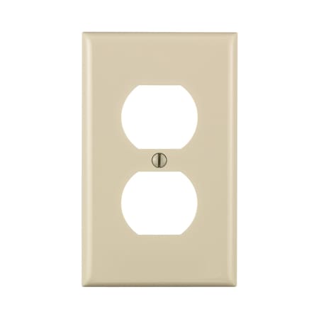 Leviton Leviton Light Almond 1 gang Thermoset Plastic Duplex Wall Plate 1 pk 80503-00T